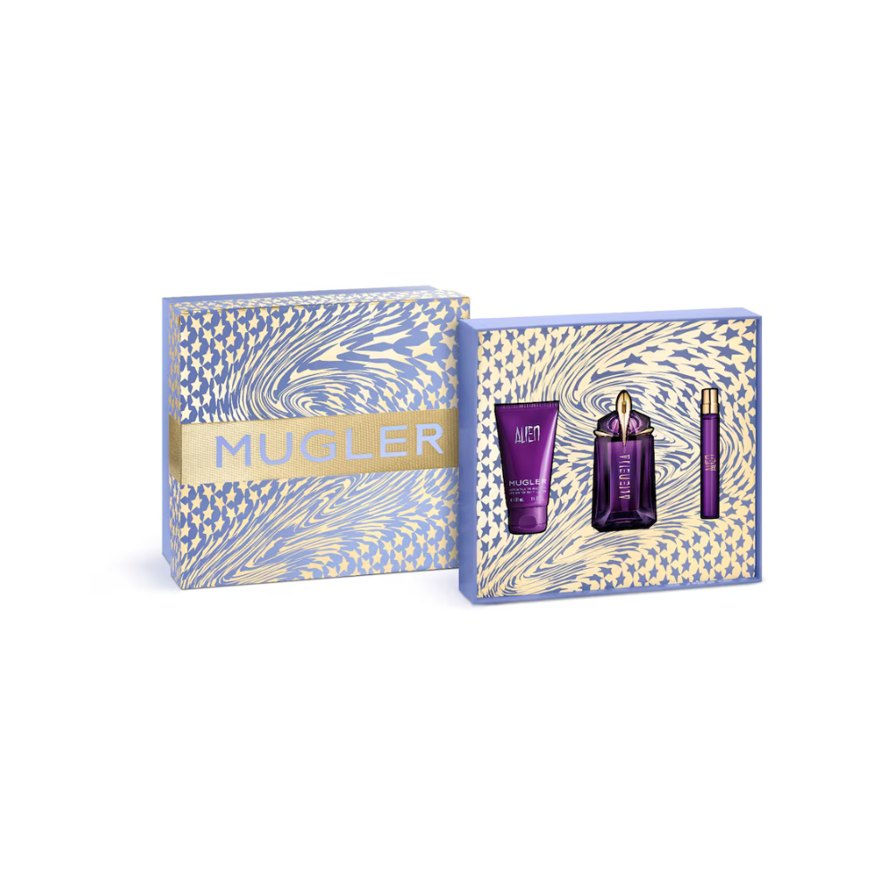 MUGLER ALIEN COFANETTO EAU DE PARFUM-LOZIONE CORPO-MINI SIZE Romidò Shop - Prodotti Per Parrucchieri ed Estetiste